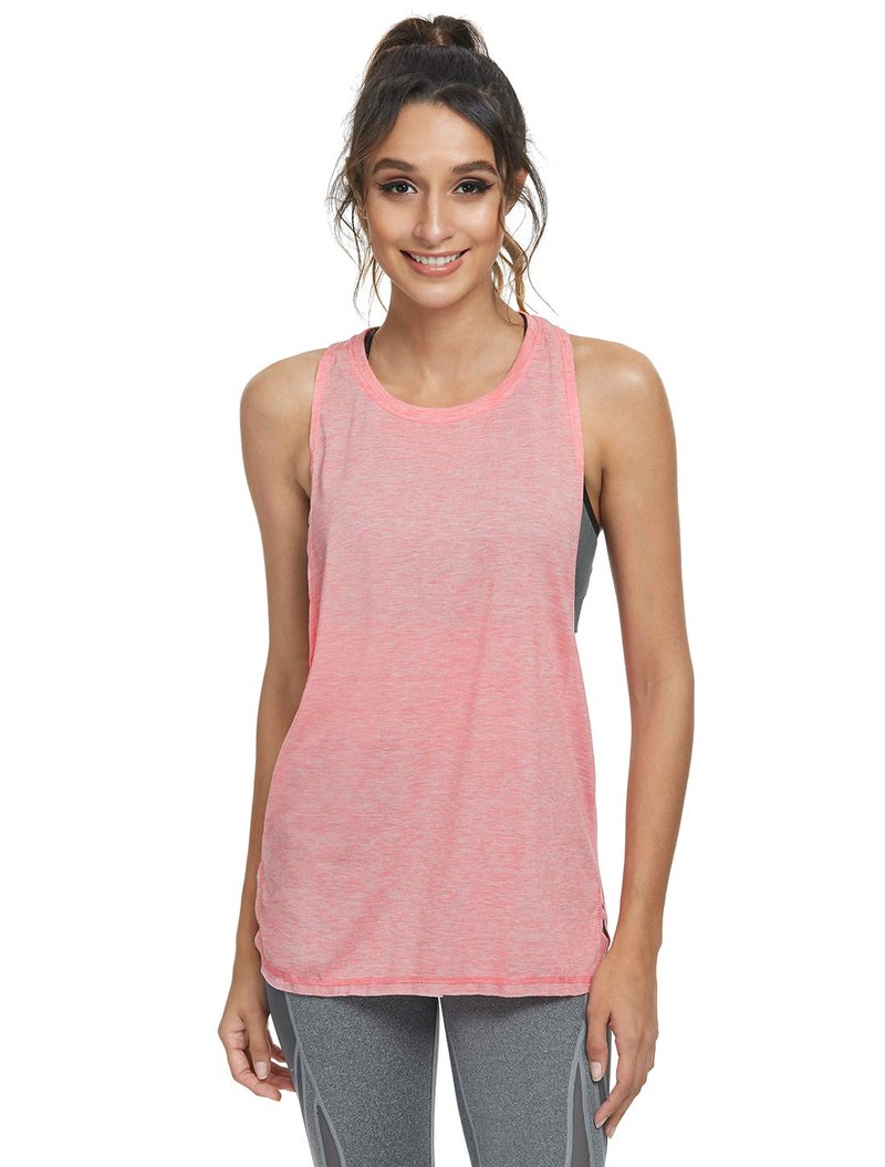 Cosy Pyro Workout Tank Tops for Women Lightweight Running Tanks Basic Gym Tops Sleeveless Athletic Yoga Shirts-4 Pack Black/Light Gray/White/Pink XL