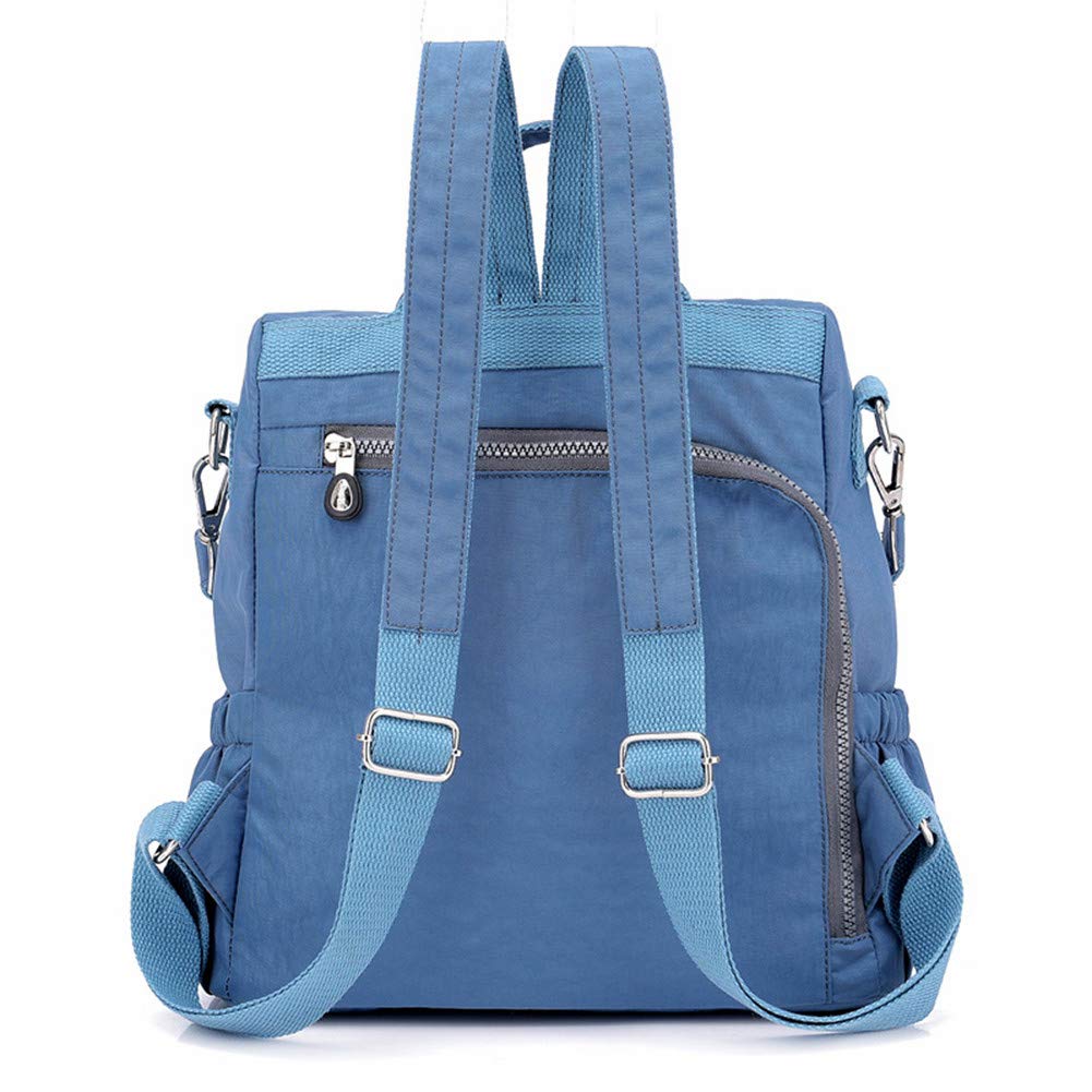Estwell Women Backpack Ladies Rucksack Handbag Anti-theft Waterproof Nylon School Bag Travel Casual Daypack Fashion Shoulder Bag, Blue