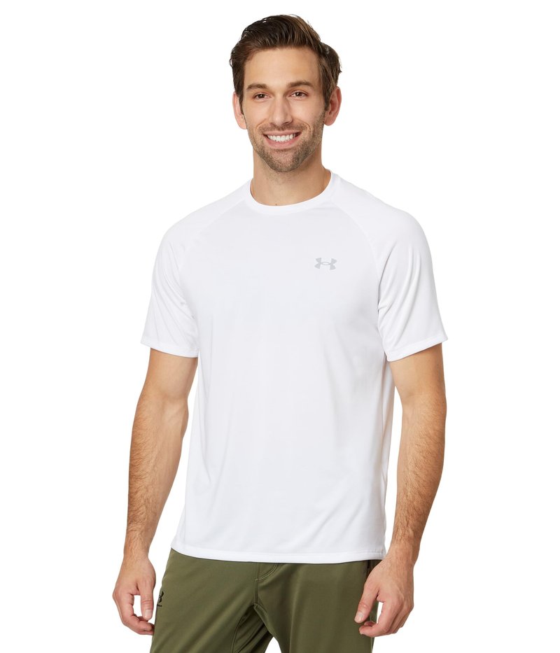Under Armour Men's Tech 2.0 Short-Sleeve T-Shirt, White (100)/Overcast Gray, X-Small