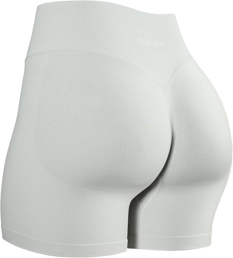 AUROLA Women's No Roll Up Squat Proof Workout Shorts - Seamless Compression Gym Shorts in Multiple Sizes