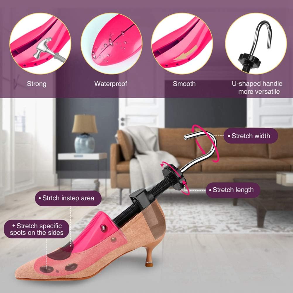eachway Shoe Stretcher Shoe Trees,Adjustable Length & Width for Men and Women（For Women's 5.5-10