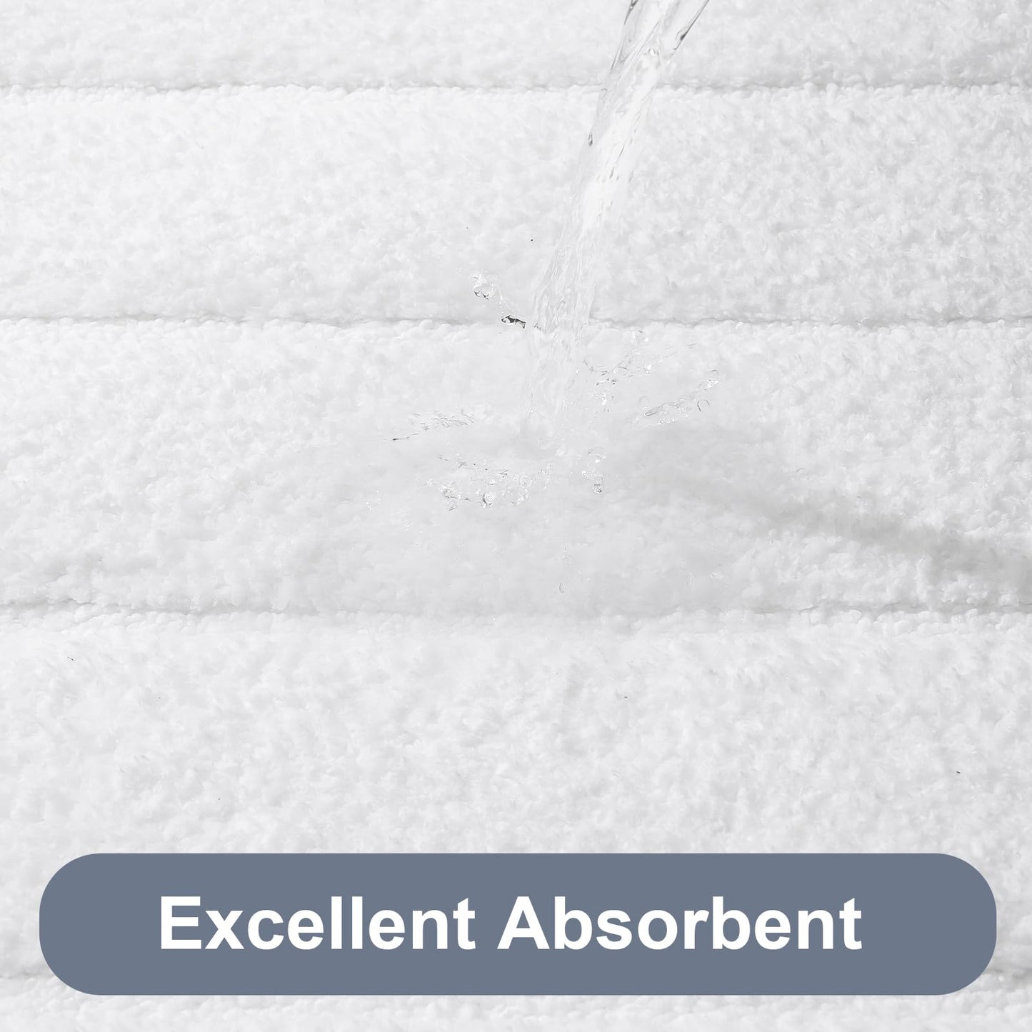 LOCHAS Long Bathroom Rugs Runner, 24" x 70" Large Bath Rug Non Slip Washable, Absorbent Microfiber Bath Mat Luxury Soft, Cozy Bathroom Runner Rug for Shower Quick Dry, White