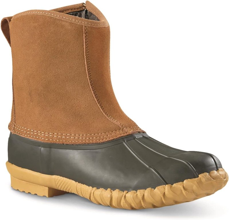 Men’s Insulated Leather Duck Boots - Waterproof Winter Shoes | 400g Insulation