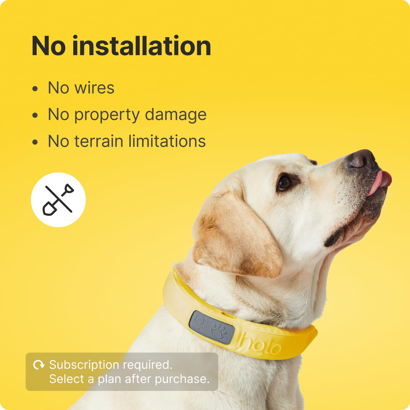 Halo Collar 3, Multifunctional GPS Wireless Dog Fence & Dog Training Collar with GPS Tracker, Subscription Required, Waterproof, Graphite (Medium/Large)