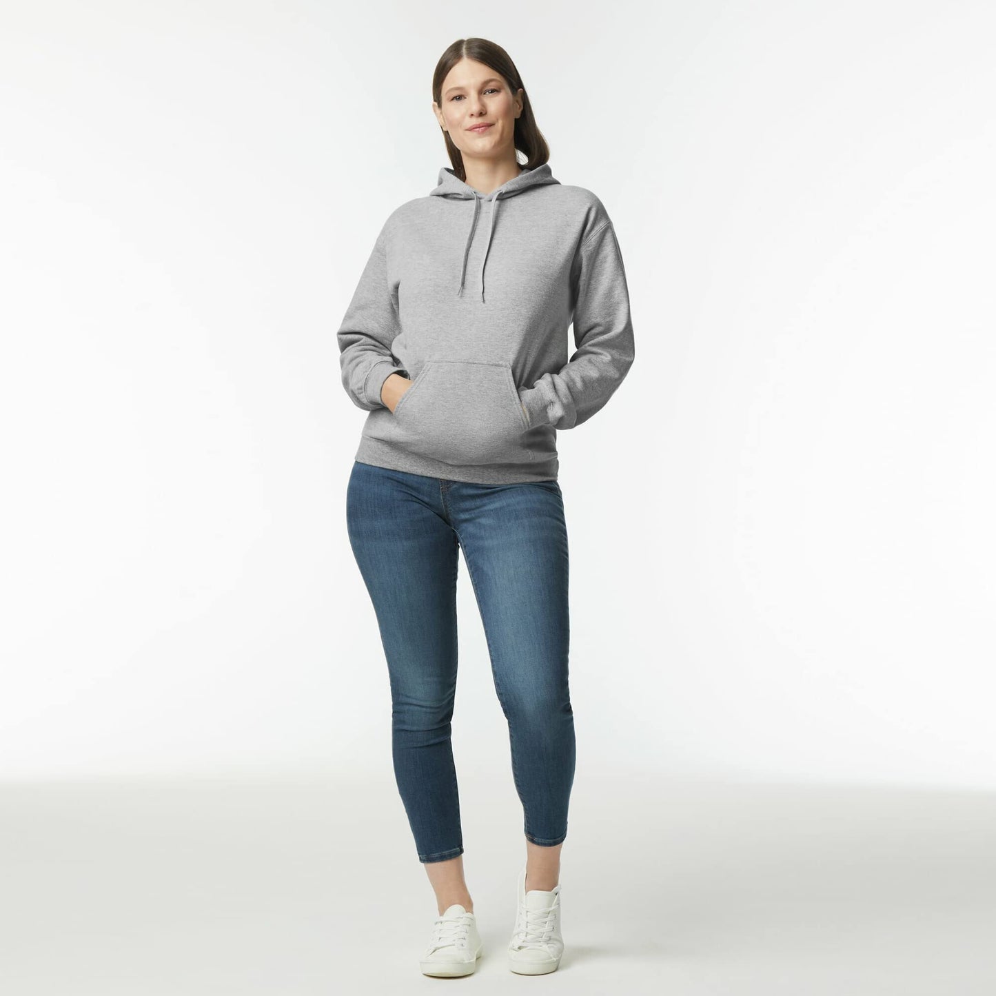 Gildan Womens Softstyle Sweatshirt, Style Gsf500 Athletic-hoodies, Sport Grey, Large US