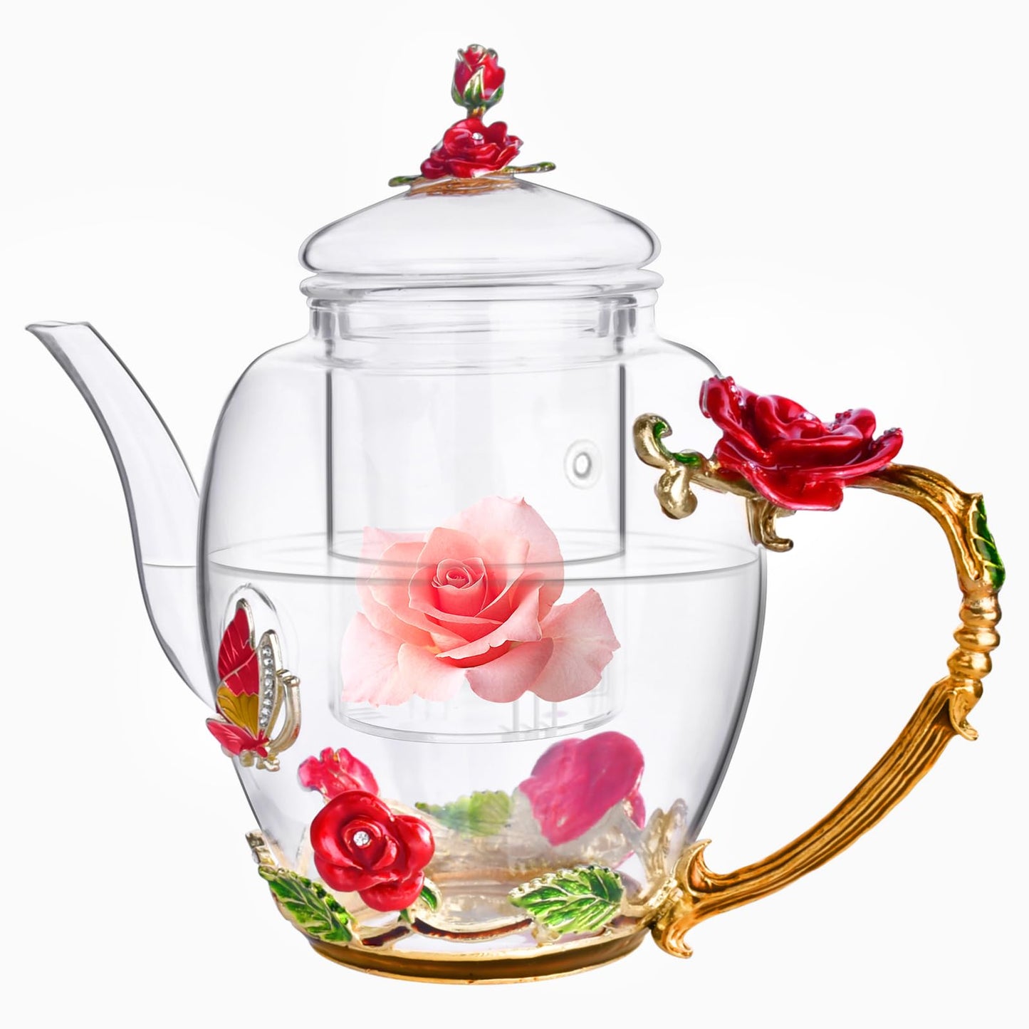 OEAGO Gifts for Mom Women Valentines Day Gifts for Her Glass Coffee Enamels Mug Best Birthday Valentine's for Girlfriend Wife Mothers Day from Daughter Son Tea Cup Stocking Stuffers Christmas