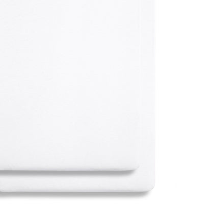 2 Pack Crib Fitted Sheets 44 x 80cm – White – Light, Breathable & Luxurious Jersey Cotton Made to Last & Designed to Fit SnüzPod Bedside Cribs
