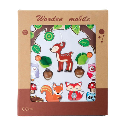Small Foot Forest Animal Mobile, Wood, Multi-Colour, 66 x 29 x 29 cm