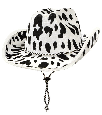 Beistle Cow Print Cowboy Hat One Size Fits Most Animal Print Hats