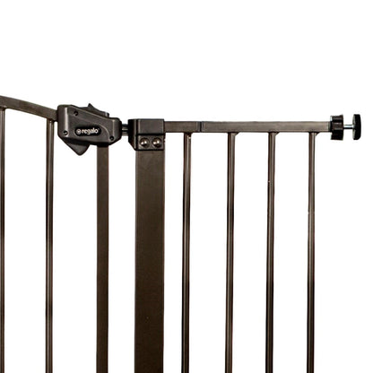 Regalo Easy Step Extra Tall Arched Décor Walk Thru Baby Gate, Includes 4-Inch Extension to Fit Multiple Openings, 4 Pack Pressure Mount Kit and 4 Pack Wall Mount Kit, Bronze
