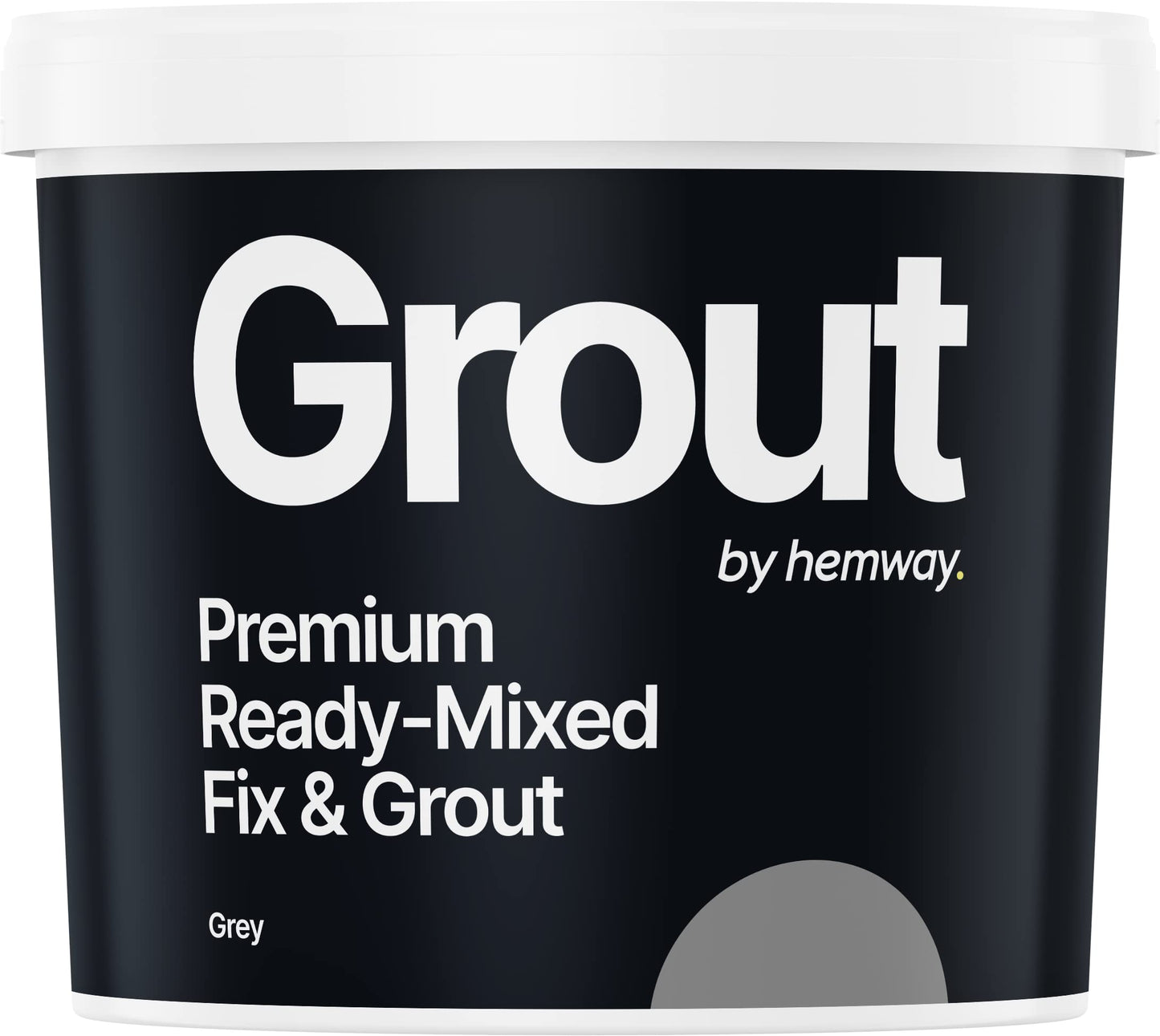 Hemway - Premium Ready-Mixed Grout & Fix Adhesive 4.5 Kg / 2.5 L - Grey | Fast-Drying & Water-Resistant Floor, Wall & Tile Grouting