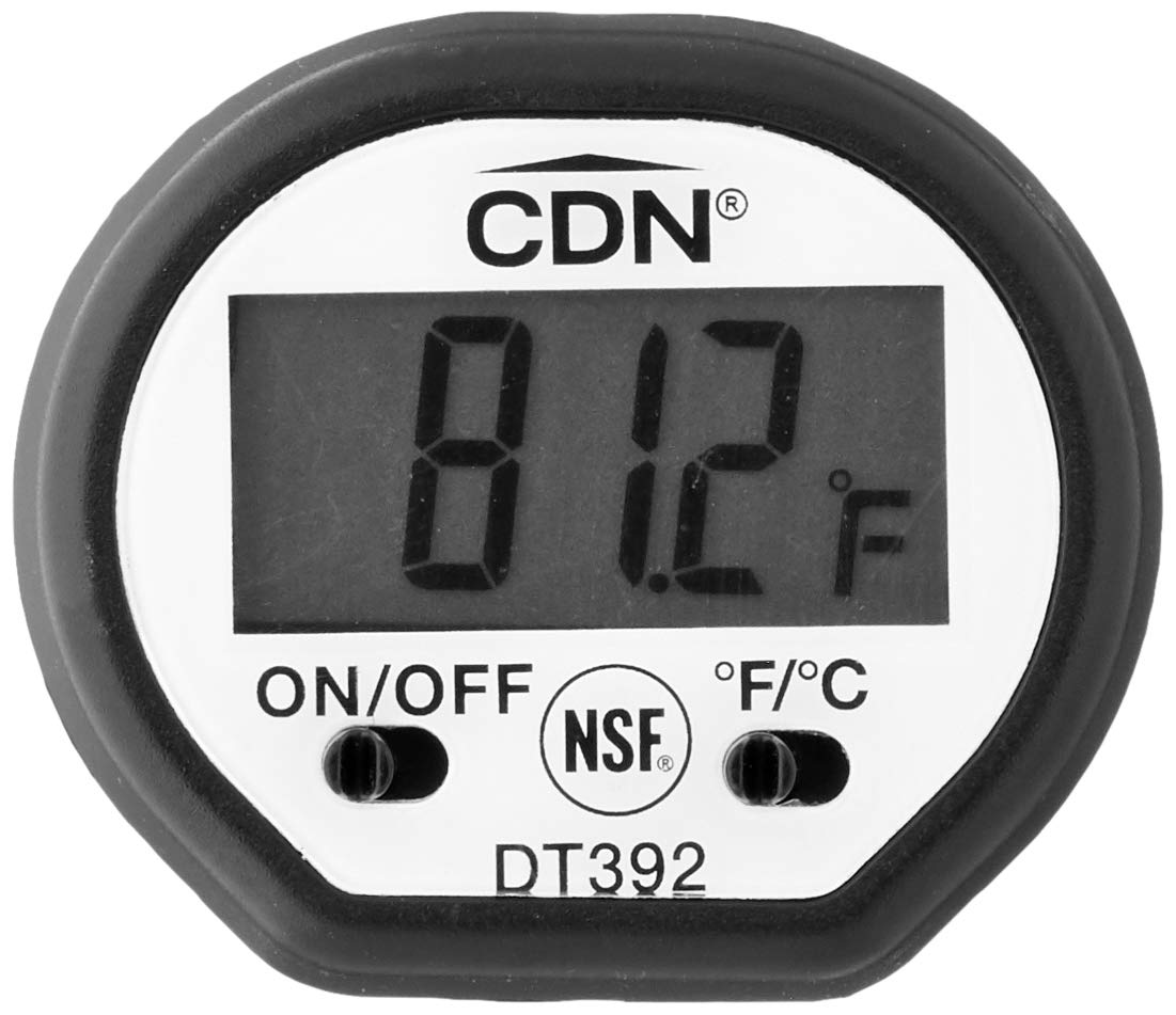CDN Digital Thermometer | ProAccurate® | 5" Stem with Protective Sheath | NSF Certified | For Meat, Poultry, Candy | Easy One-Button Operation | DT392