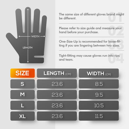 OKIAAS Black Gloves Large, Vinyl Gloves Latex Free, 5 mil, 100 Count, for Food Prep, Household Cleaning, Hair Dye, Tattoo