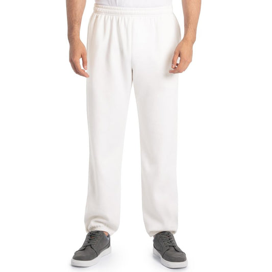 Fruit of the Loom mens Eversoft Fleece & Joggers (Regular Big Man) Sweatpants, Elastic Bottom - White, XX-Large US