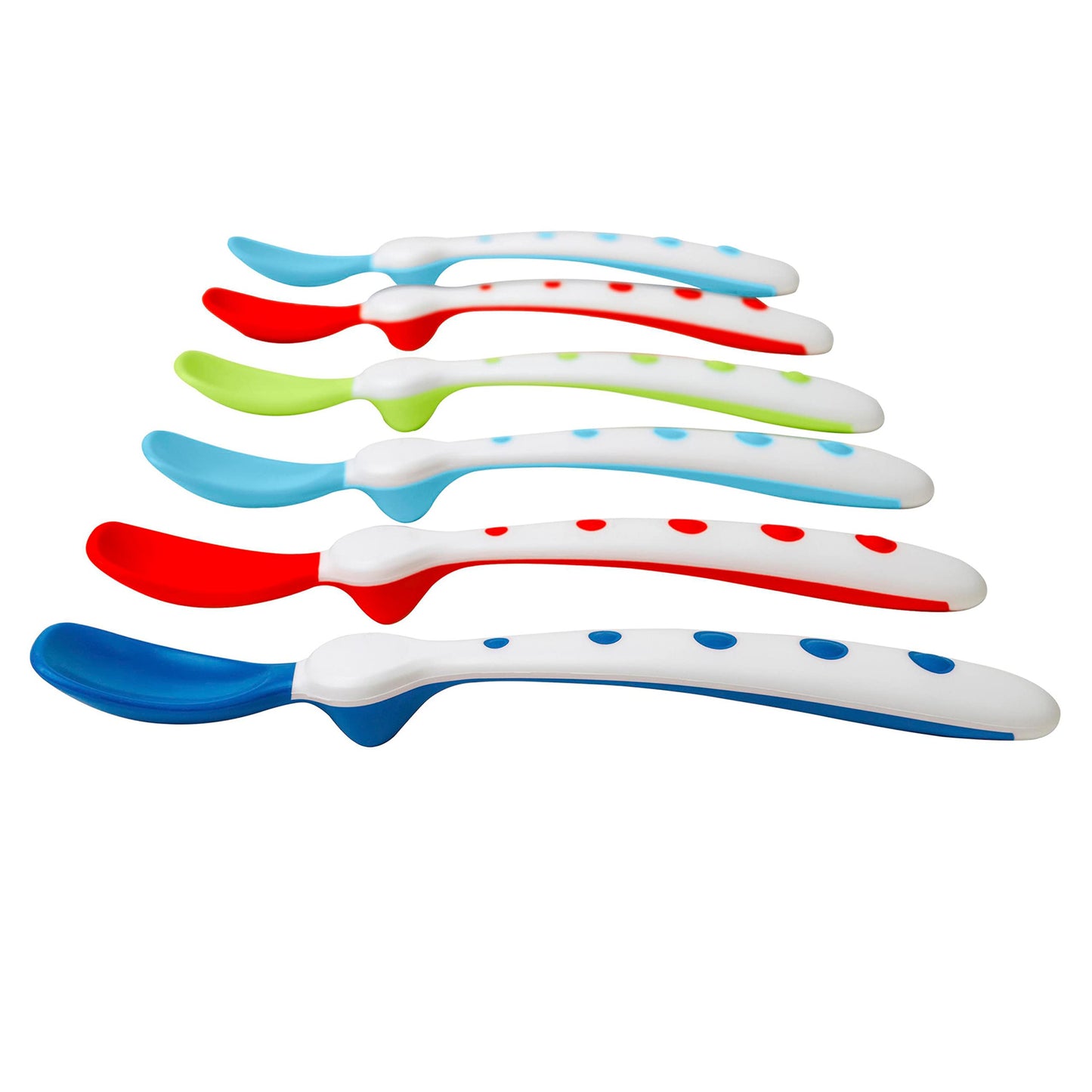 First Essentials by NUK Rest Easy Spoons, Pack of 6 (Color May Vary)