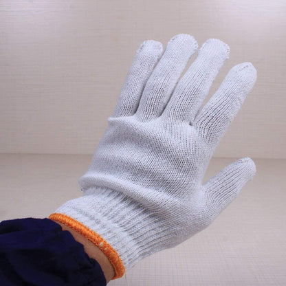 Fayear 12 Pairs White Cotton Protective Work Gloves for Factory Garden Working