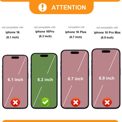 Bocasal for iPhone 16 Pro Wallet Case Compatible with MagSafe Wireless Charging, RFID Blocking Magnetic Leather Case with Card Slots Holder Kickstand Detachable Wrist Strap 6.3 Inch (Rose Gold)