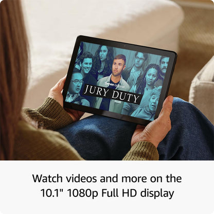 Amazon Fire HD 10 tablet (newest model) built for relaxation, 10.1" vibrant Full HD screen, octa-core processor, 3 GB RAM, 32 GB, Lilac