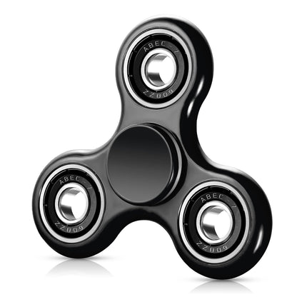 SCIONE Fidget Spinner Sensory Hand Fidget Toy Anxiety Stress Relief Party Bag Fillers for Kids Adults Goodie Bag Stuffers (Black)