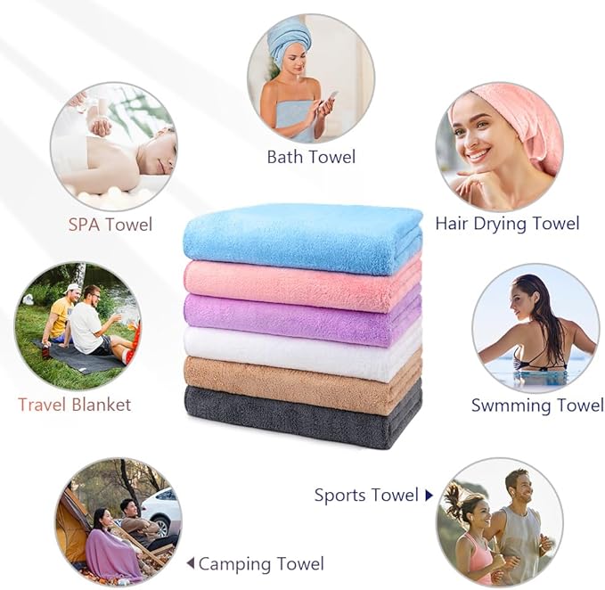 Orighty Bath Towels Pack of 6