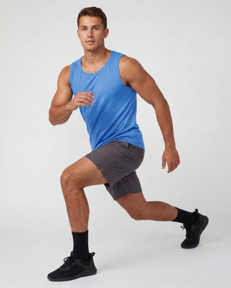 Real Essentials 5 Pack: Men's Dry-Fit Muscle Tank Top Sleeveless Shirts Workout Tees Athletic Gym (Big & Tall Available)- Set 8, XXL