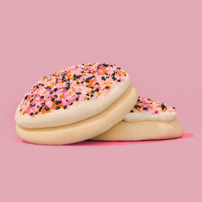 Fancy Sprinkles Limited Edition Halloween Screamsicle Sugar Pink, White, Black, and Orange Sugar Crystals (4 OZ)