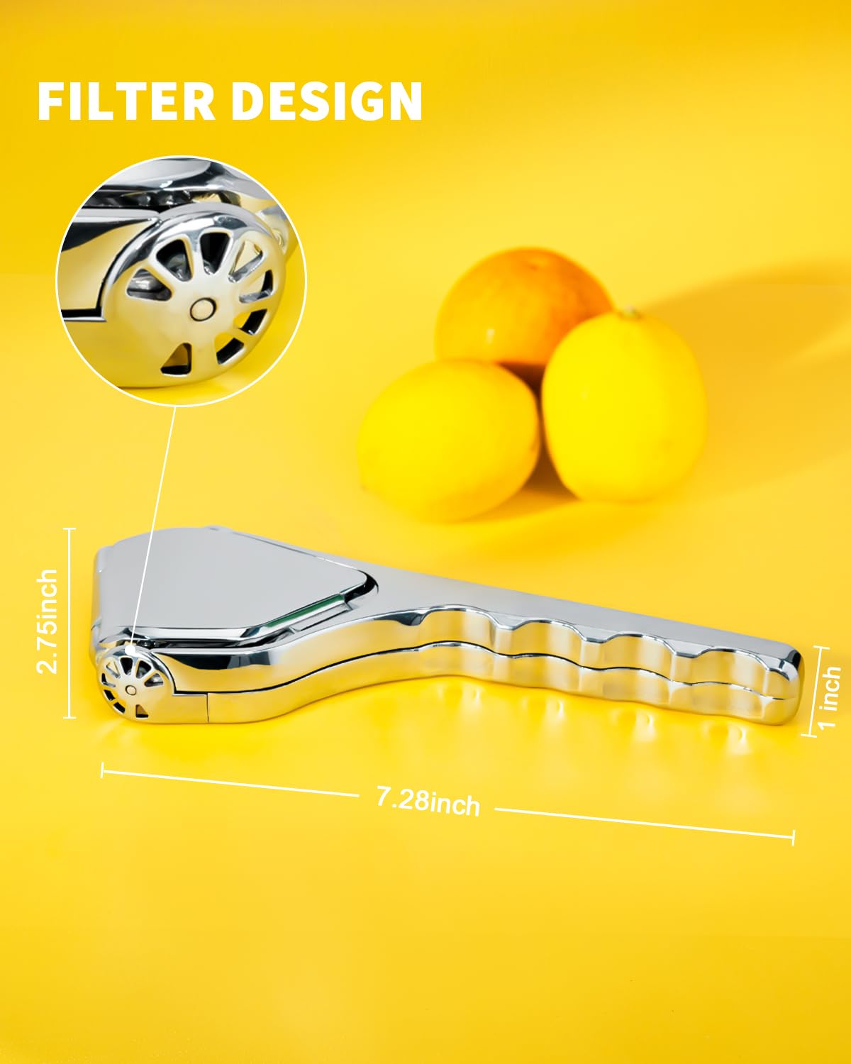 Bagrox Lemon Squeezer, Stainless Steel Lemon Juicer, Manual Juicer for Lemon Citrus Lime Orange, Handheld citrus Squeezer