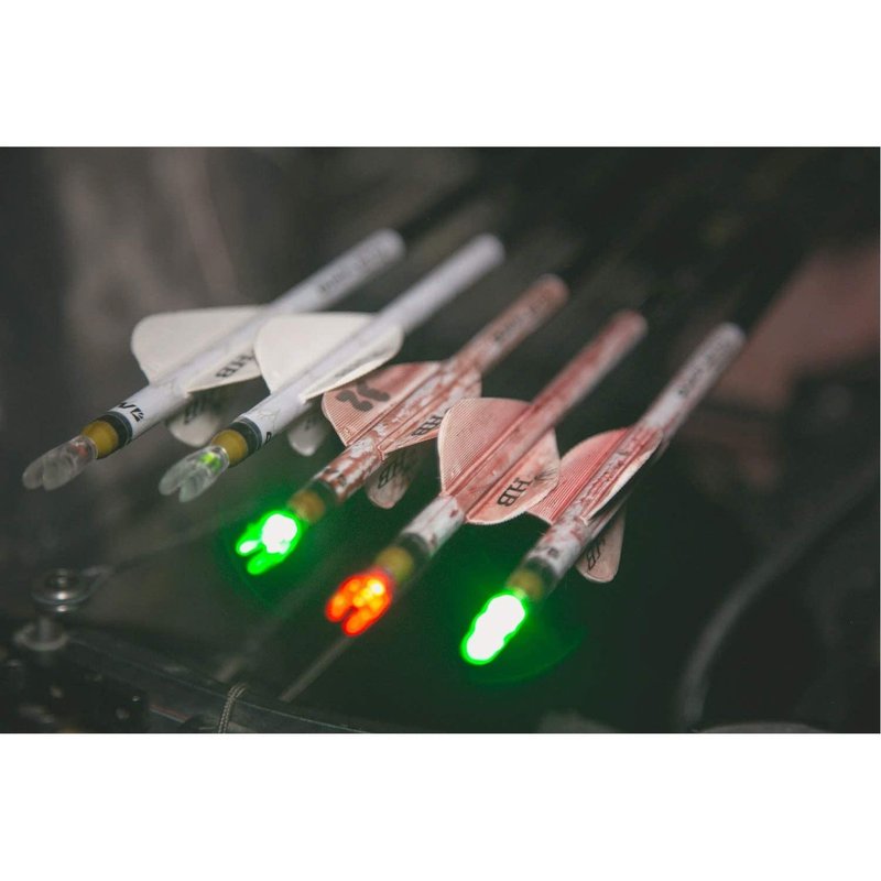 NEW Archery Products Thunderglo Compound Bow LED Illuminated Auto Turn-On Arrow Nocks - Blue (6 Pack)