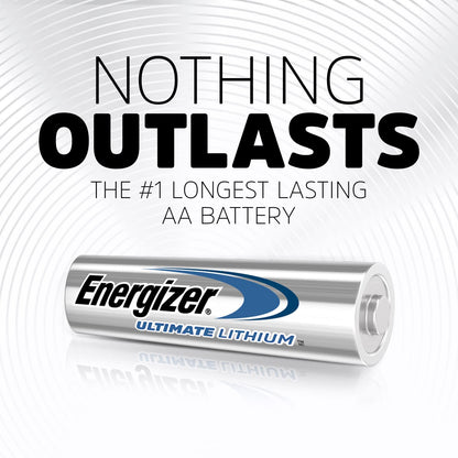 Energizer AA Batteries, Ultimate Double A Battery Lithium, 12 Count