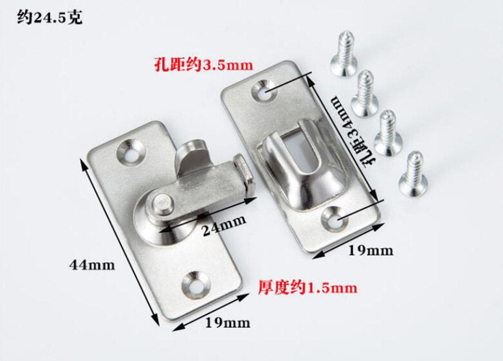 Dingchi 90 Degree Door Clasp Lock Shift Door Lock Button Push Pull Button Door Latch Special Door Lock Button