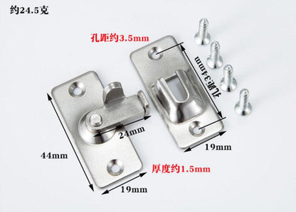 Dingchi 90 Degree Door Clasp Lock Shift Door Lock Button Push Pull Button Door Latch Special Door Lock Button