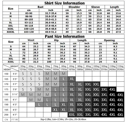 1Bests Men's Sports Running Set Compression Shirt + Pants Skin-Tight Long Sleeves Quick Dry Fitness Tracksuit Gym Yoga Suits (KBOO-Deep Blue, M)