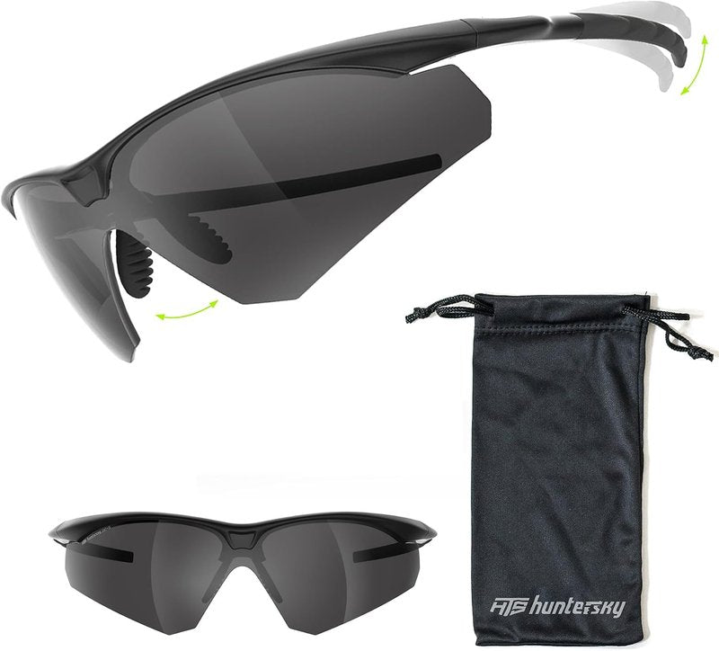 HTS HUNTERSKY S53 Anti Fog Tactical Shooting Range Safety Glasses ANSI Z87.1 Ballistic Eye Protection Hunting Airsoft Riding