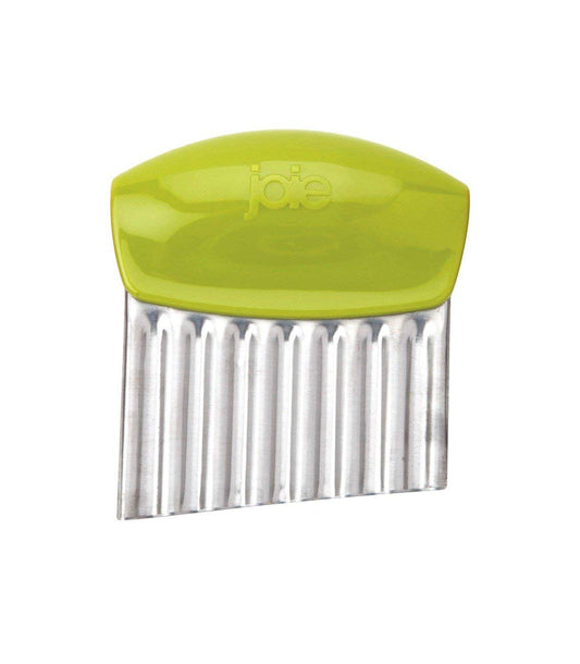 Joie Crinkle Cutter Knife, Wavy Slicer for Potatoes, Vegetables and Fruits, Great for Kids First Cutting Tool, Fun Kitchen Gadget, Stainless Steel, BPA-Free, Colors May Vary