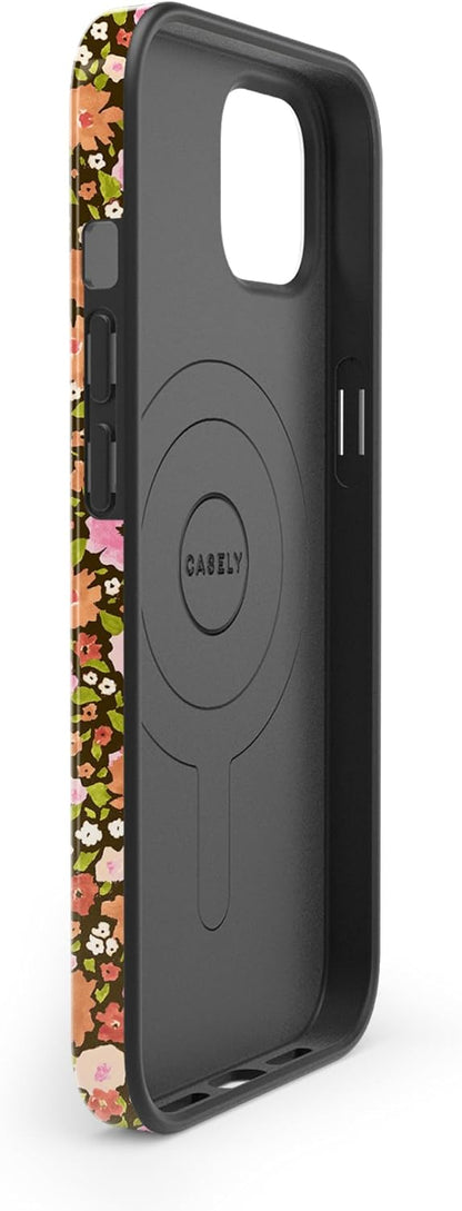 Casely iPhone 13 Case | Field of Flowers | Pastel Floral | Compatible with MagSafe | Classic Ultra Slim Design