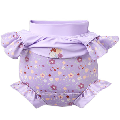 Splash About Baby Girls Happy Costume One Piece Swimsuit, Lilac Spring, 2-3 Years UK
