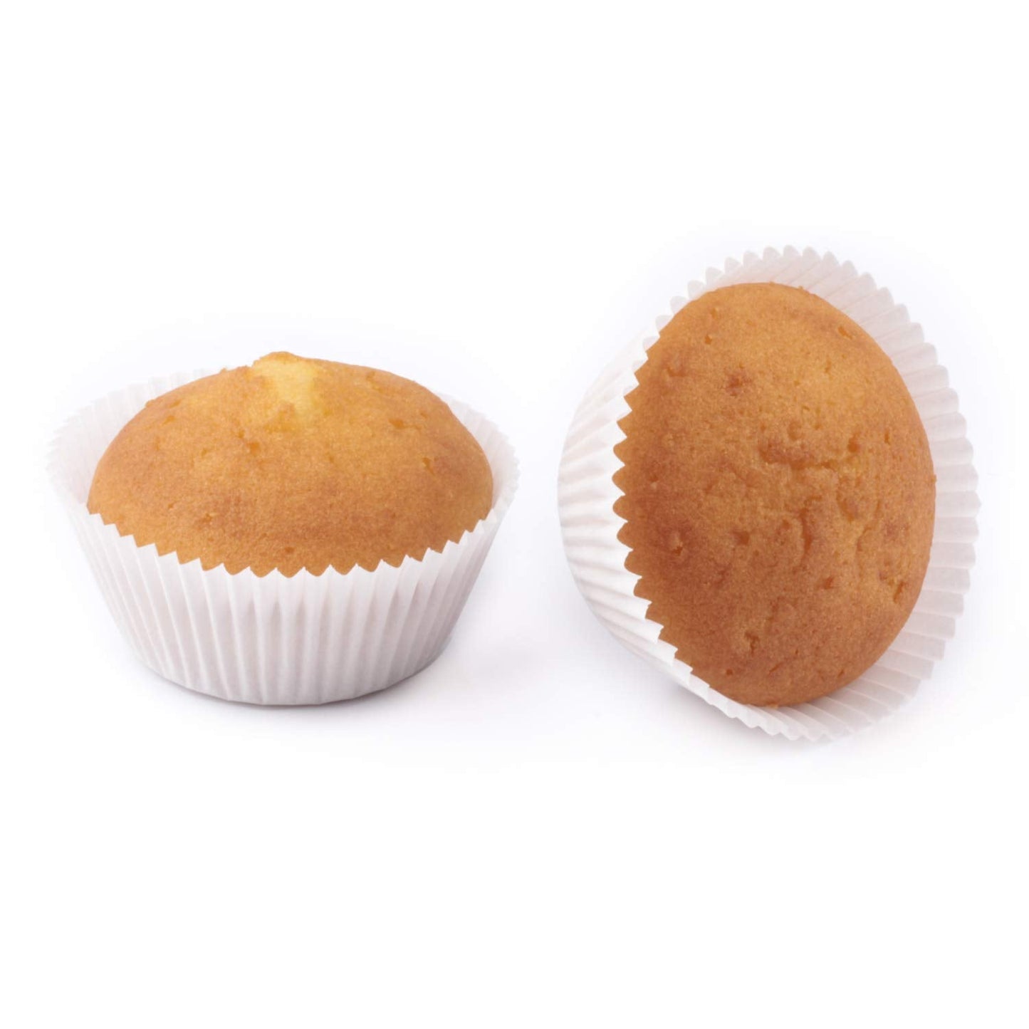 Caperci Standard White Cupcake Liners 500 Count, No Smell, Food Grade & Grease-Proof Baking Cups Paper