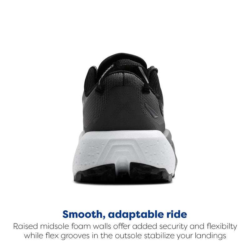 Brooks Men’s Caldera 8 Ultra Trail Running Shoe - Black/Blackened Pearl/White - 15 Medium
