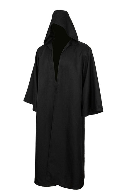 Golden Service Adult Halloween Costume Tunic Hoodies Robe Cosplay Capes Black