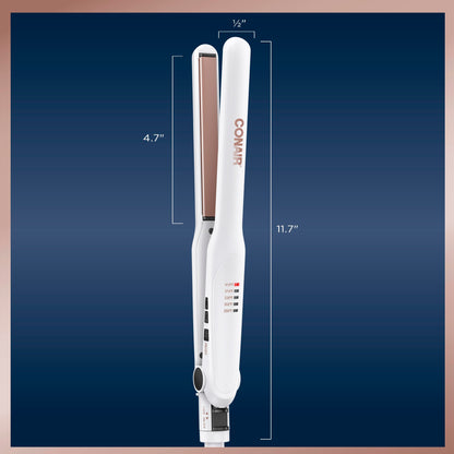 Conair Double Ceramic Flat Iron, 1 1/2-inch Wet-to-Dry Hair Straightener
