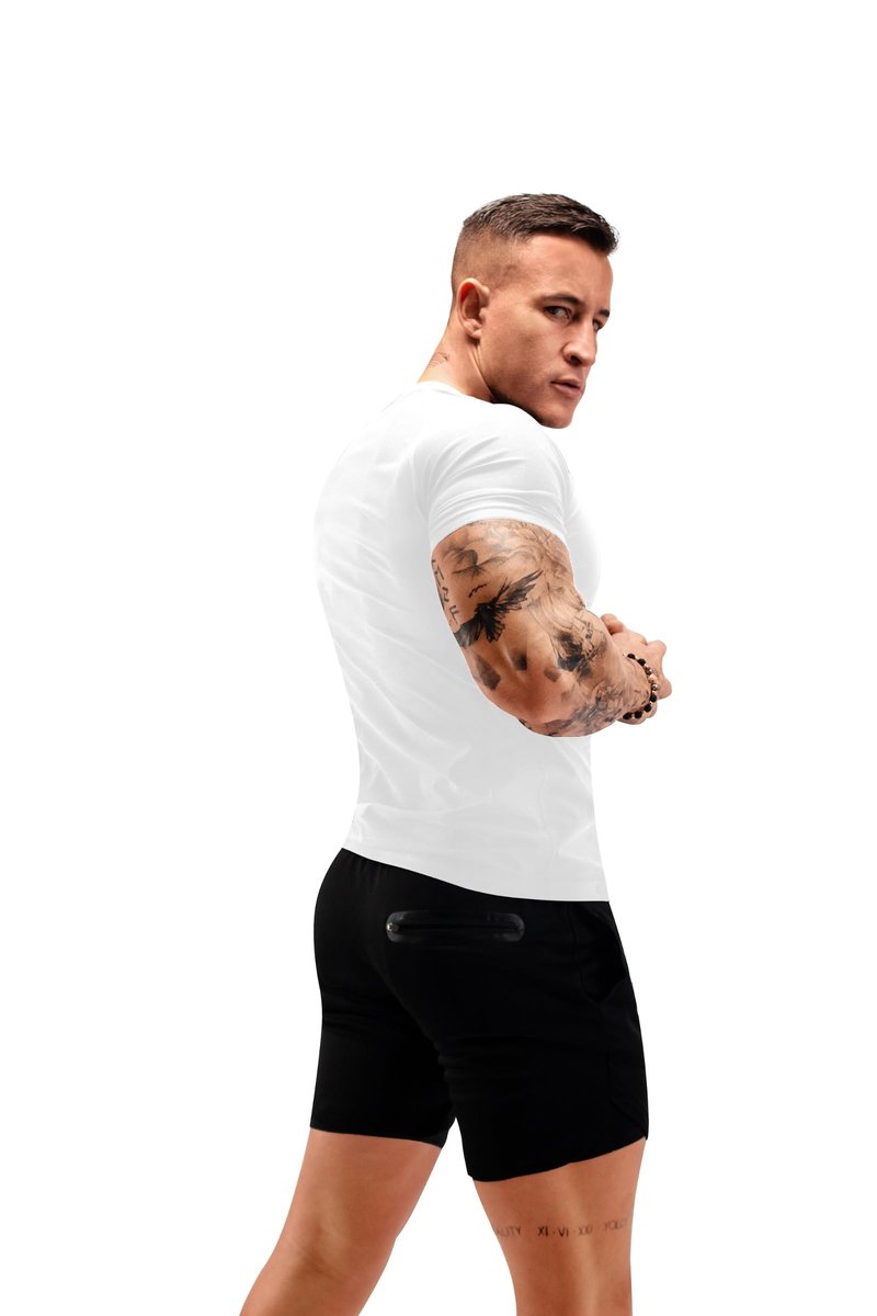 FUXERT Sauna Shirt for Men Sweat Sauna Suit for Gym Exercise Compression Shirt Workout Shapewear (WTGY L)