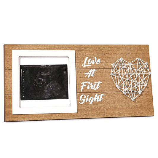Zmiky Sonogram Picture Frame - Ultrasound Picture Frame,Love At First Sight Sonogram Frame Expecting Baby To Be Unique Gifts Pregnancy Announcement Sonogram Photo Frame Gender Reveal Decor