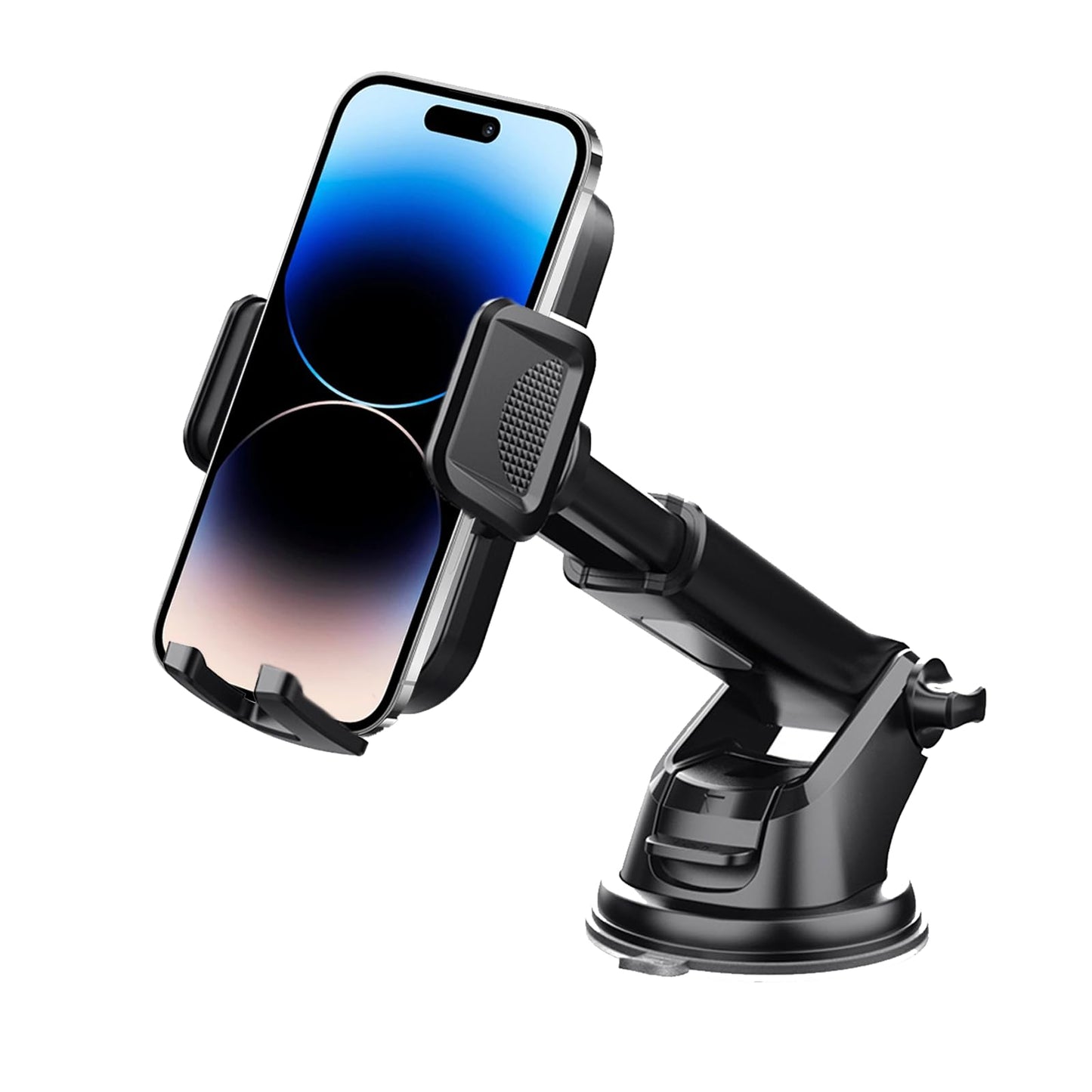 Car Phone Holder, Cell Phone Holder Truck Mount for Dashboard Windshield Vents, All Smartphones and All Models