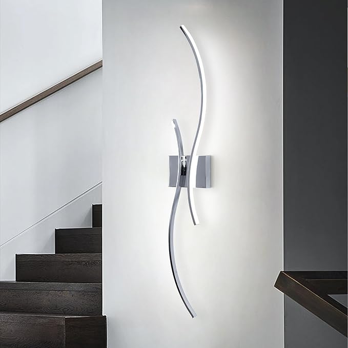 CANEOE Modern LED Wall Sconce, 39Inch LED Bathroom Vanity Light, 6000K Modern Wall Light Fixtures Indoor Wall Lamps for Living Room Hallway Sconces Lighting
