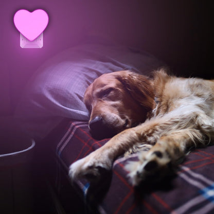 INZU Night Lights Plug into Wall, LED Night Light for Kids, Cute Nightlight with Auto Dusk to Dawn Sensor, LED Nightlight with Soft Warm Light for Bedroom, Nursery, Bathroom, Hallway (Pink)