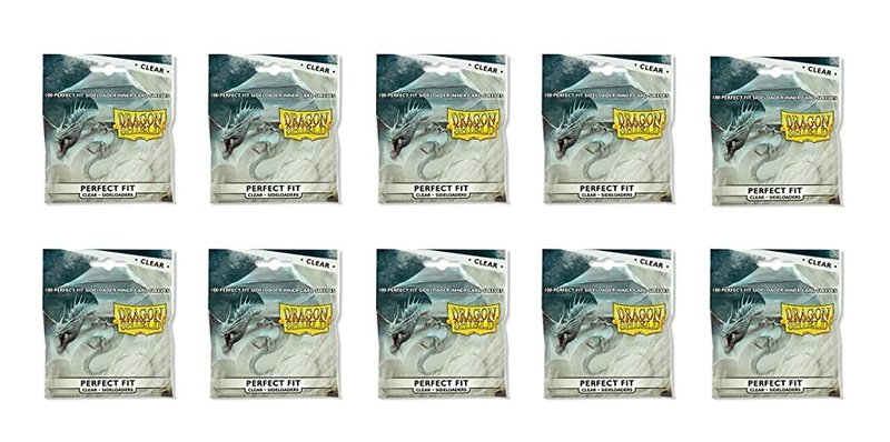 Dragon Shield 100 Standard Size Sideloader Clear Perfect Fit Sleeves (1 Pack)