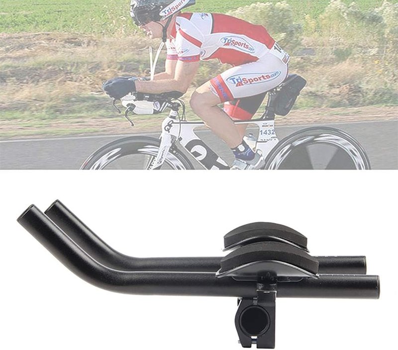 Aero Bars for Bicycle | Aluminum Alloy TT Handlebars - Black Armrest for Mountain & Road Bikes