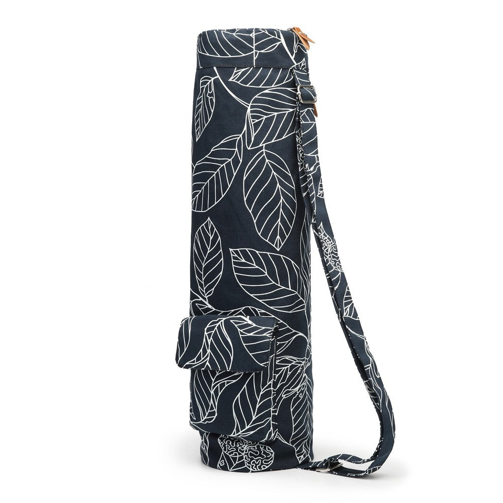 ELENTURE Yoga Mat Bag for Women & Men,Travel Gym Bag for 1/4" 1/3" Thick Exercise Yoga Mat, Full-Zip Yoga Mat Carrier Bag for Class workout Bachelorette with Pockets and Adjustable Strap