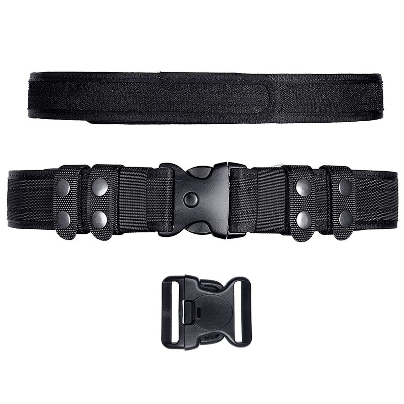 TAFTACFR Duty Belt for Law Enforcement Utility Security Military Police 2.0" Tactical Patrol Belt Set (Large)