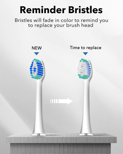 MySmile Electric Toothbrush for Adults, Rechargeable Sonic Electronic Toothbrush with 6 Brush Heads and Travel Case, 5 Modes 2 Mins Smart Timer, 48000VPM 10X Powerful